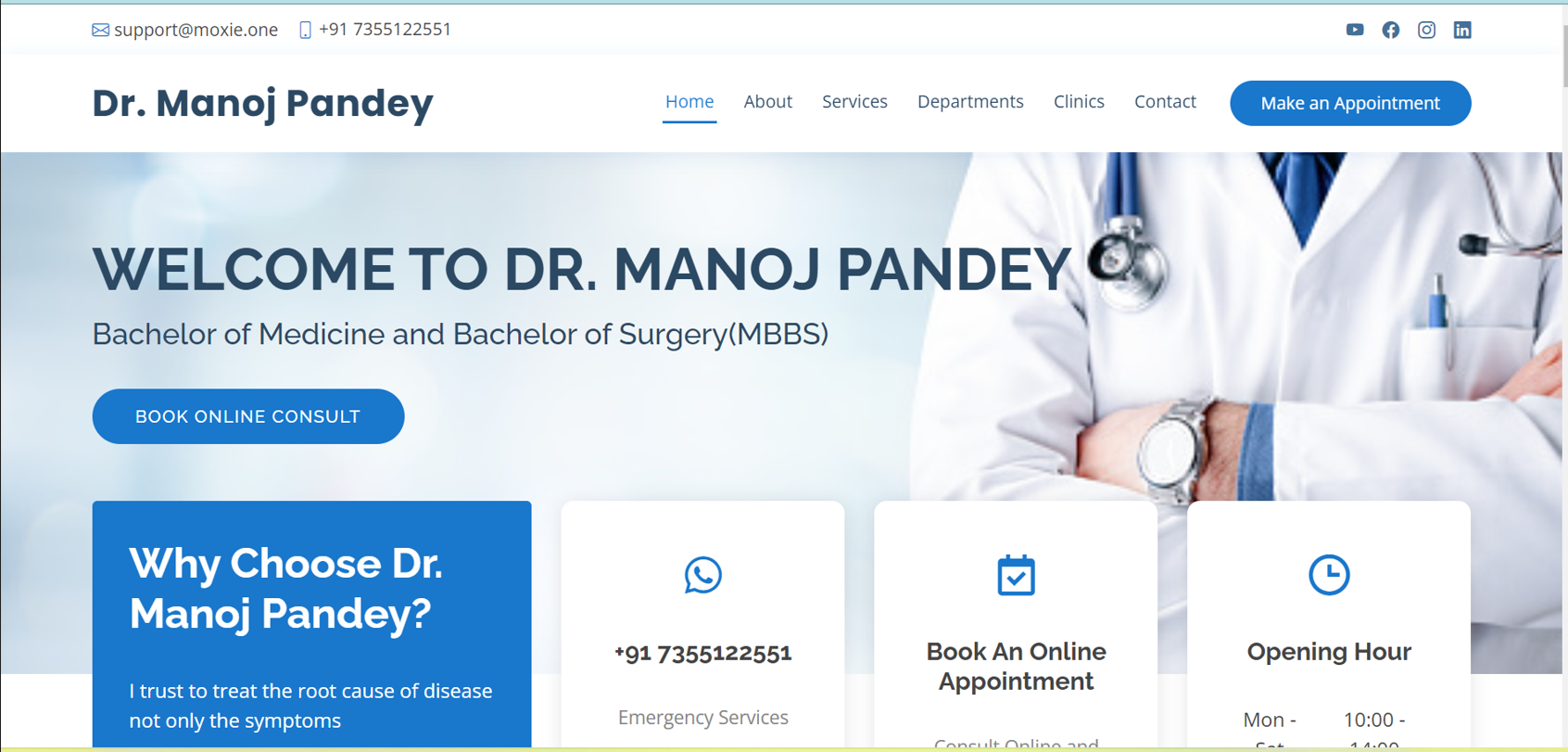 Doctor/Clinic Branding Theme